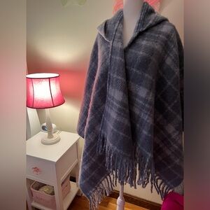 Hooded blanket Shawl- perfect for fall! One size!